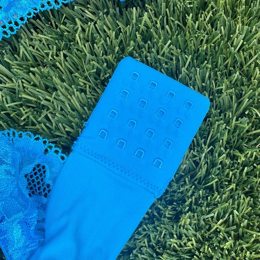 Soma Bright Blue Lace Bra Size 40DD - Picture 4 of 5